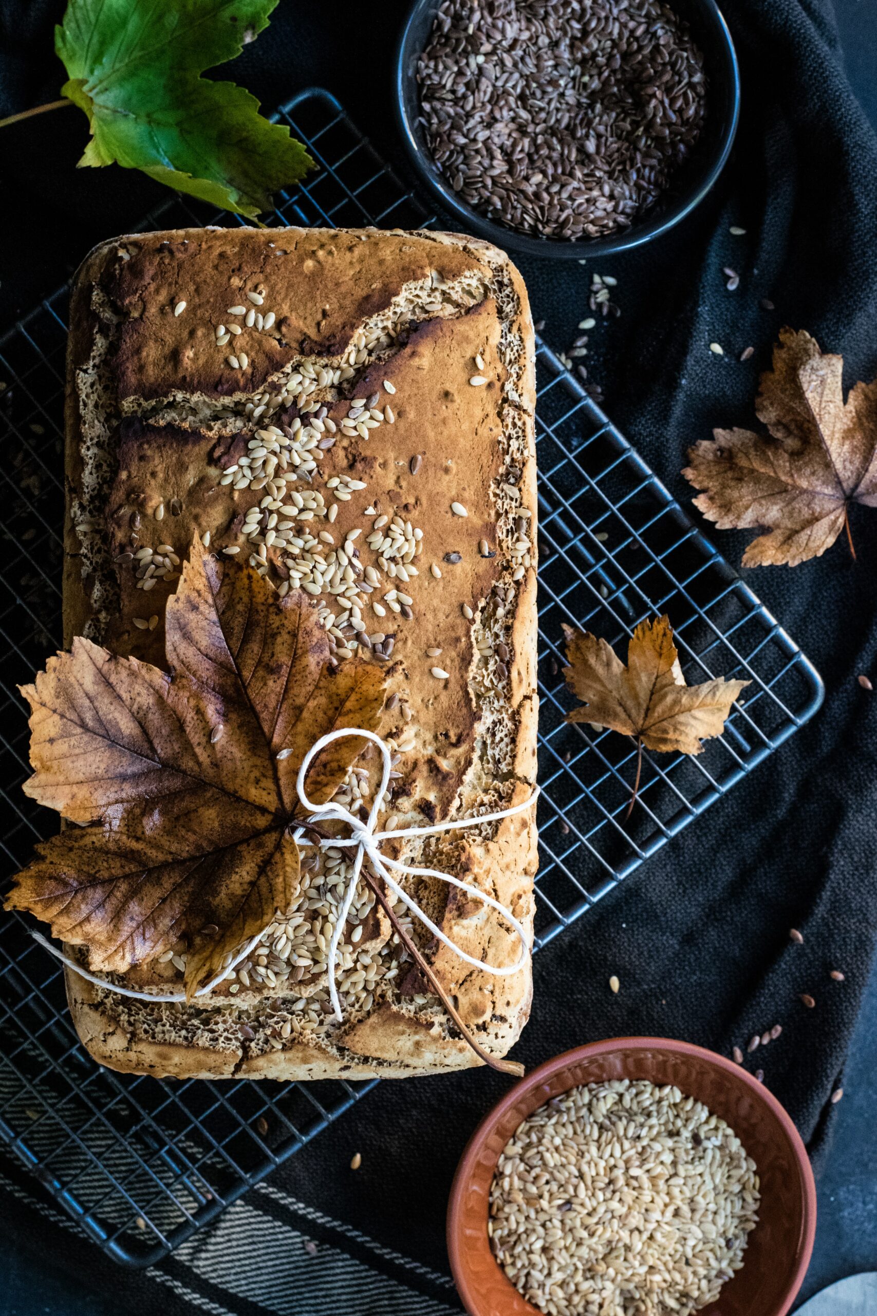 gebackenes Kastenbrot von oben